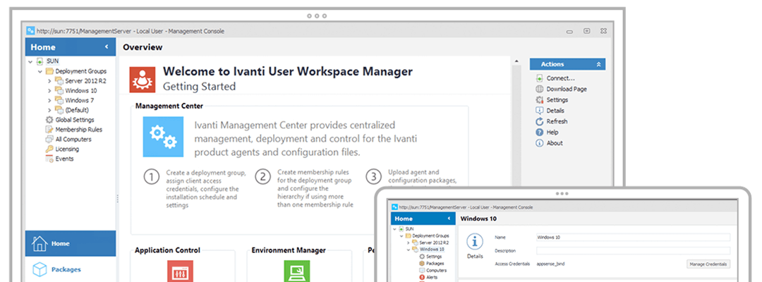 ivanti user workspace manager screenshot
